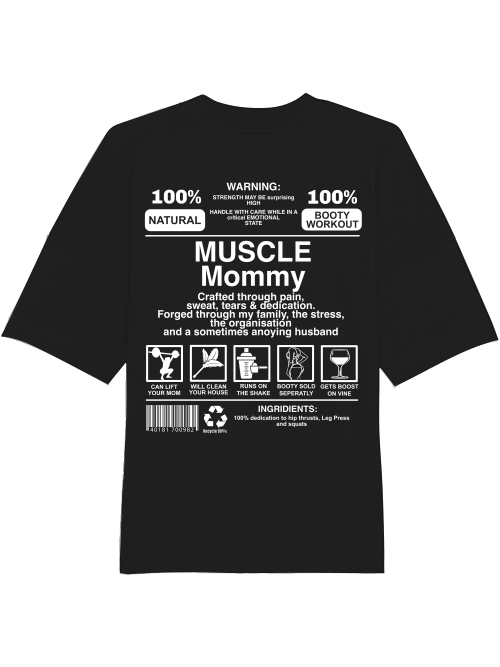 Oversized Bodybuilding T-Shirt - MUSCLE MOMMY